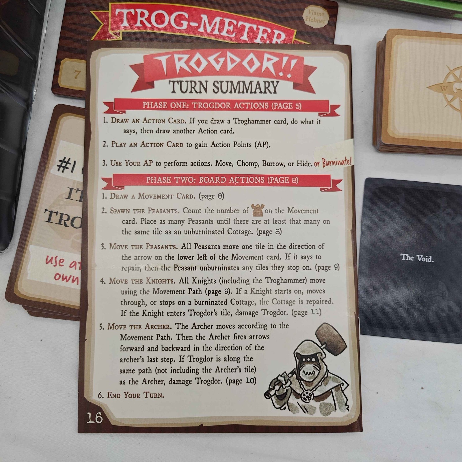 Trogdor!! The Board Game Deluxe Edition Strongbad Boardelectrix Co-op Fantasy