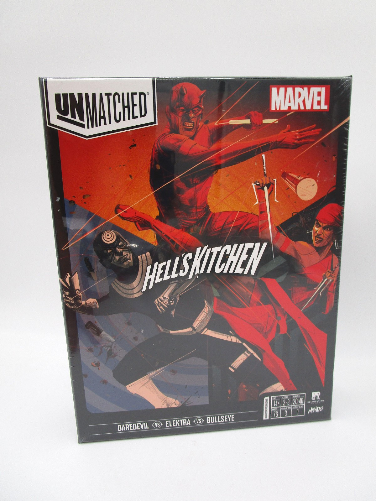 Unmatched: MARVEL HELLS KITCHEN Board Game Sealed Daredevil Elektra Bullseye NIB