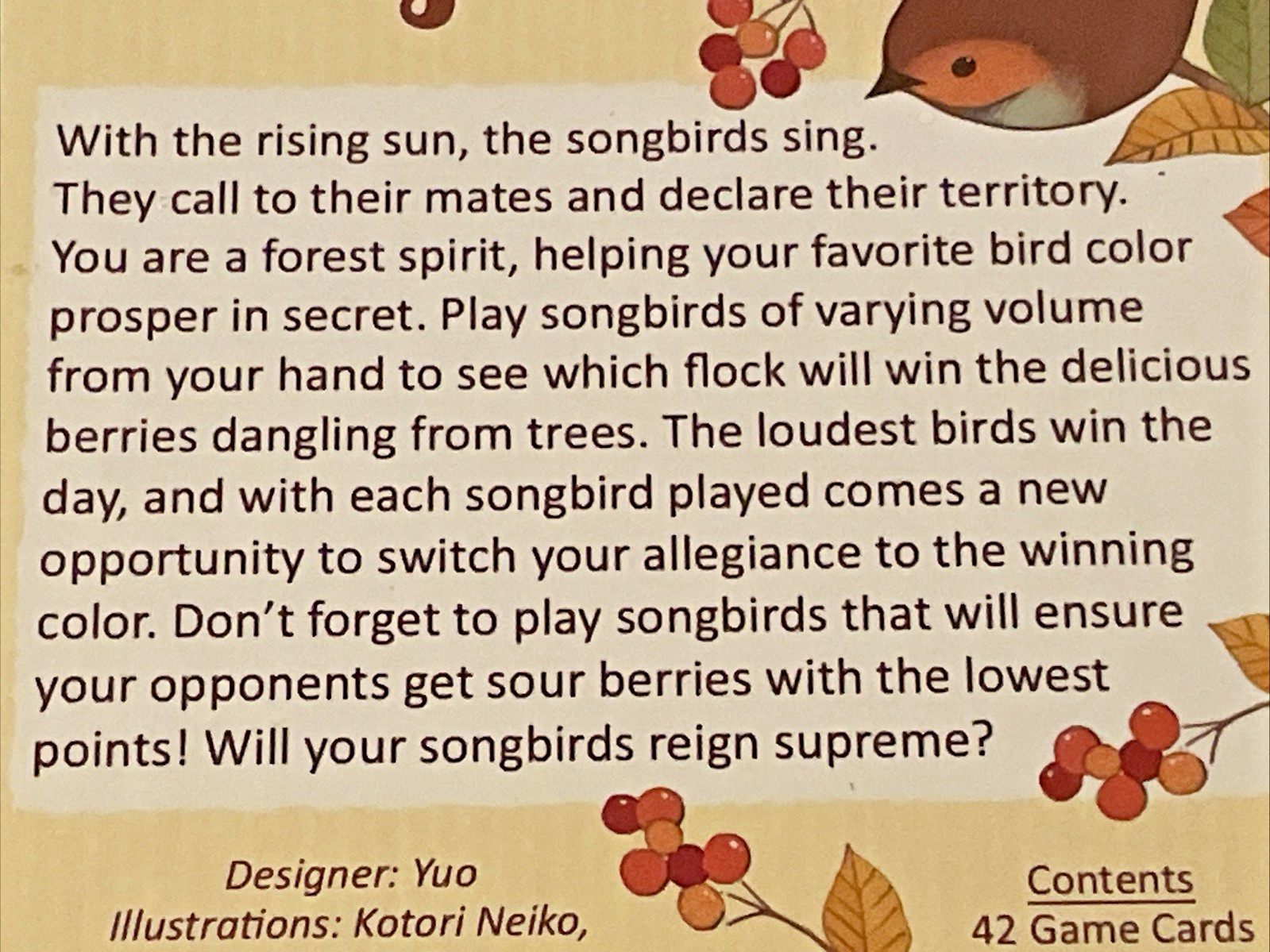 Songbirds | Kickstarter Edition | Daily Magic {NEW_SEALED_SHRINK} MINT