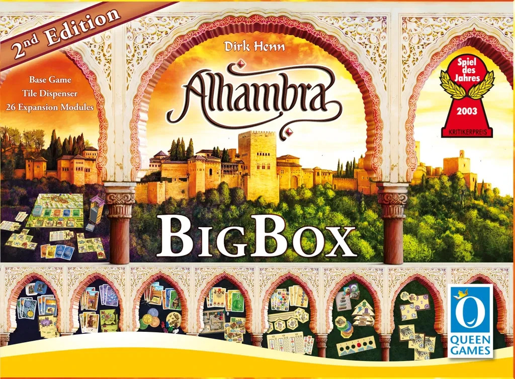 Alhambra Board Game Big Box 2nd Edition With 26 Expansions Queen Games SEALED