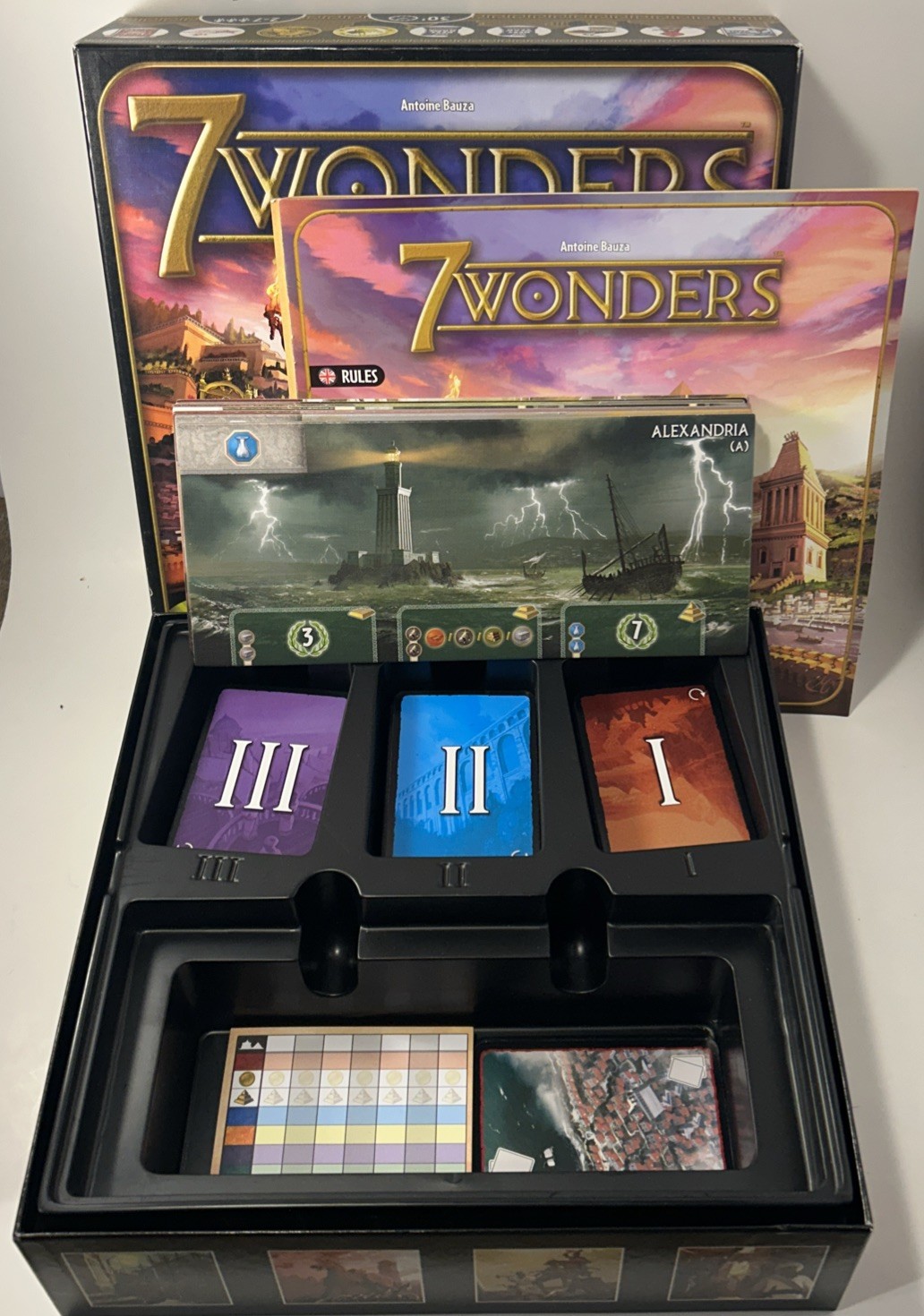 7 wonders board game Awards 2-7 Player History Civilization 100% Complete