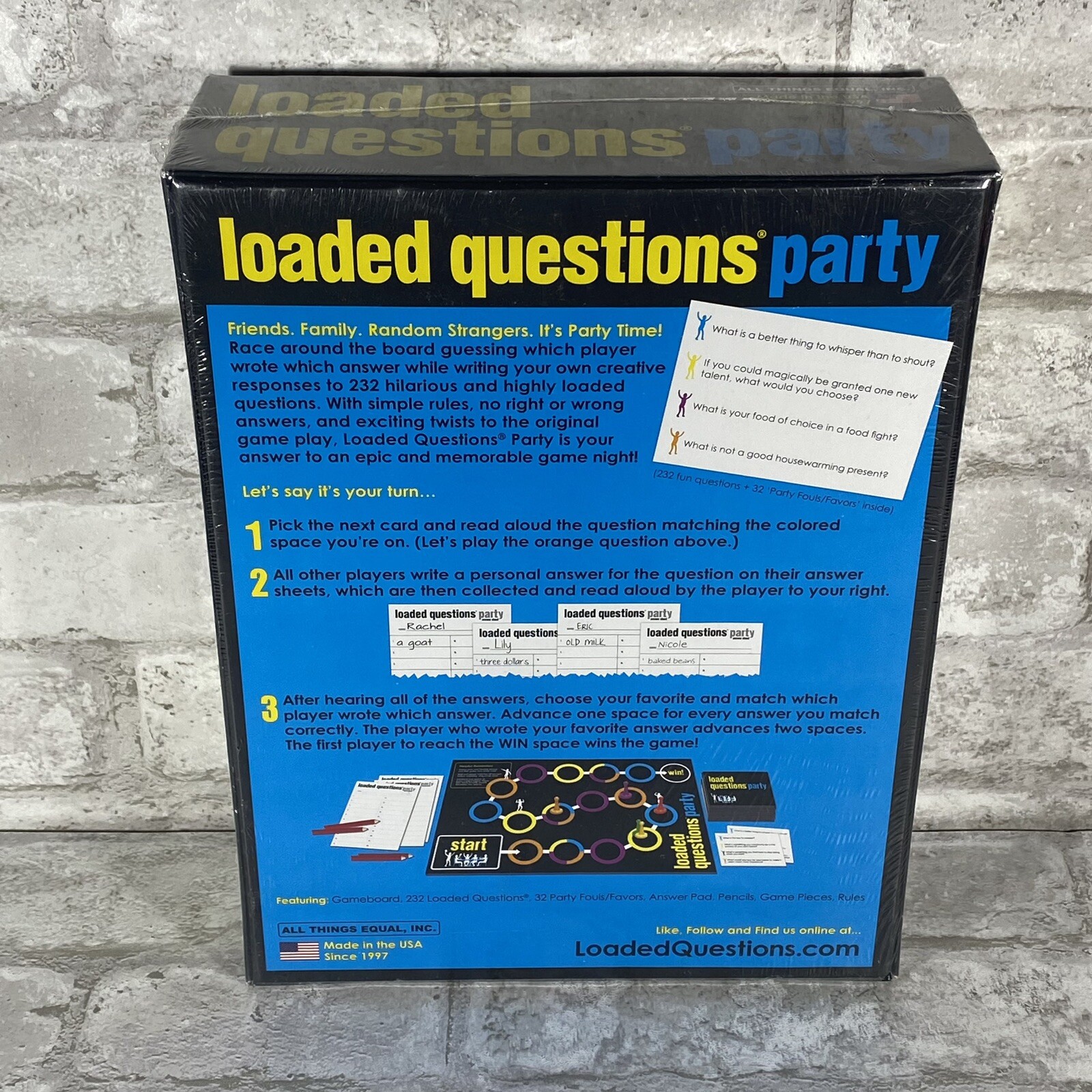 NEW Loaded Questions Board Game Family Party Fun Night 4-6 Players SEALED
