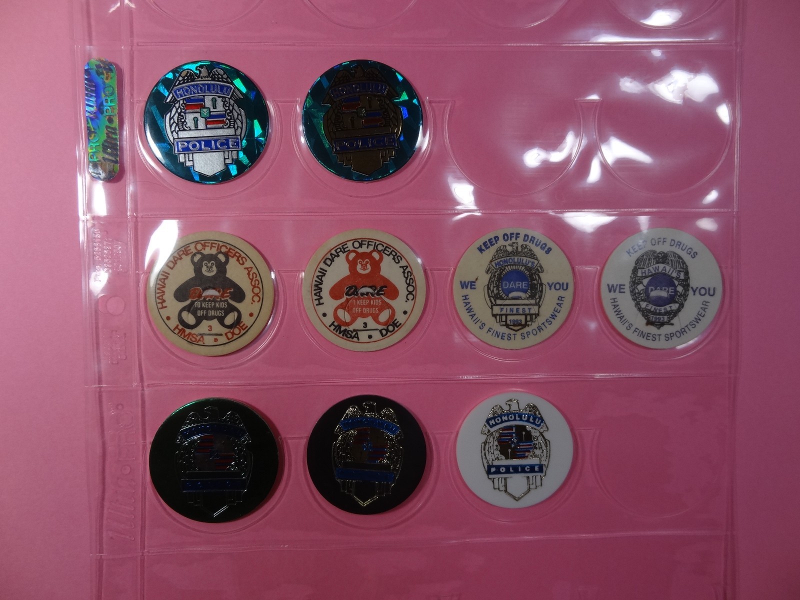 Pogs * HAWAII * POLICE * MISCELLANEOUS * DARE * Honolulu