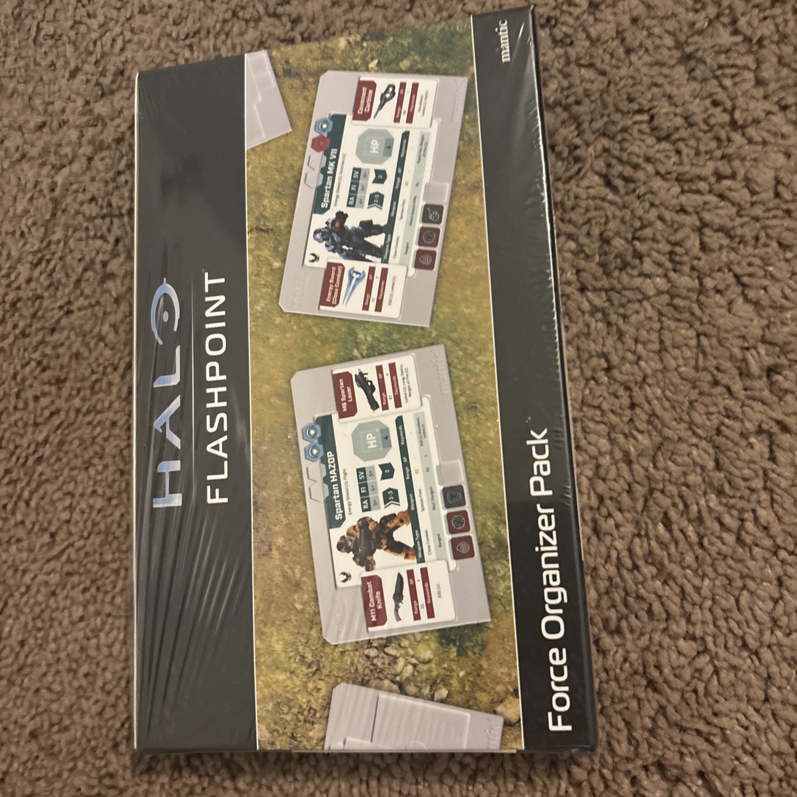 Halo Flashpoint Force Organizer Pack Mantic Games Spartan Cards Tokens Sealed