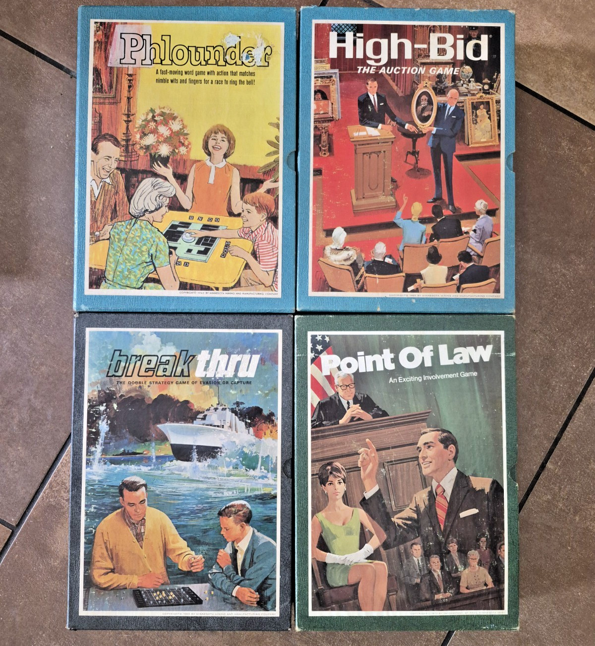 Bookshelf Game Lot 3M Game Company St. Paul Minnesota VTG 60s Total of 16