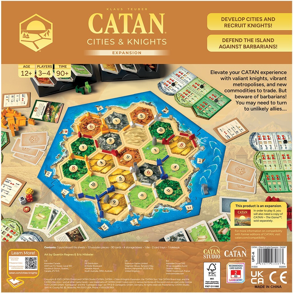 Catan Cities & Knights EXPANSION 6th Edition Game 3087 EXTENSION Catan Studio
