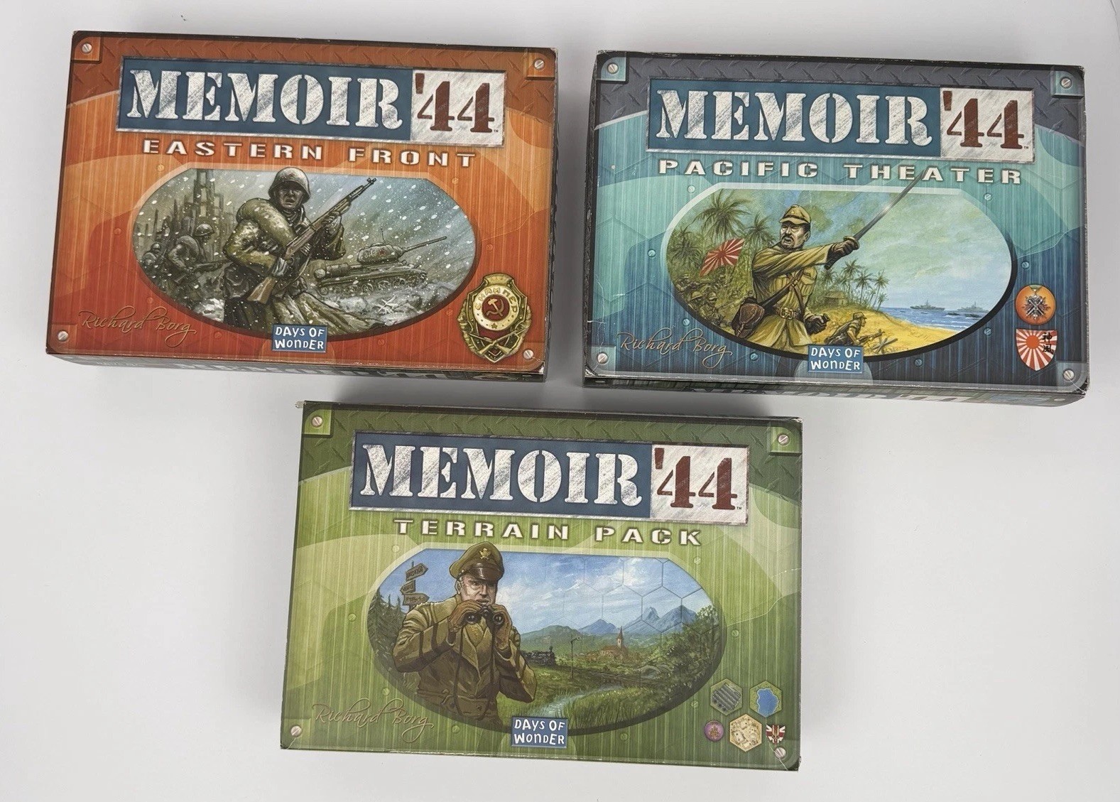 Memoir ’44 Board Game Expansion Lot Pacific Theater Eastern Front Terrain Pack