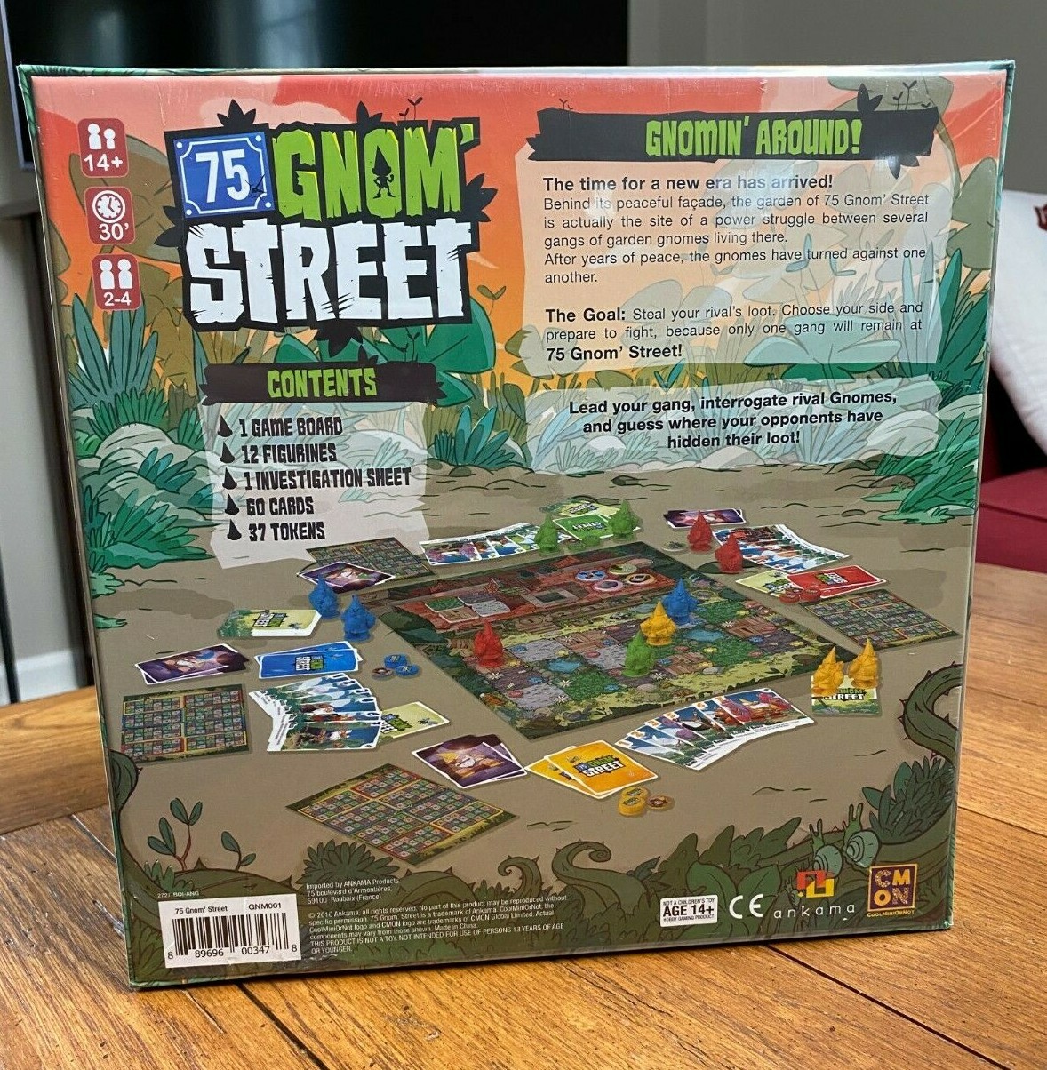 CMON 75 Gnom’ Street Board Game for 2 – 4 Players Ages 14+ Factory Sealed NEW