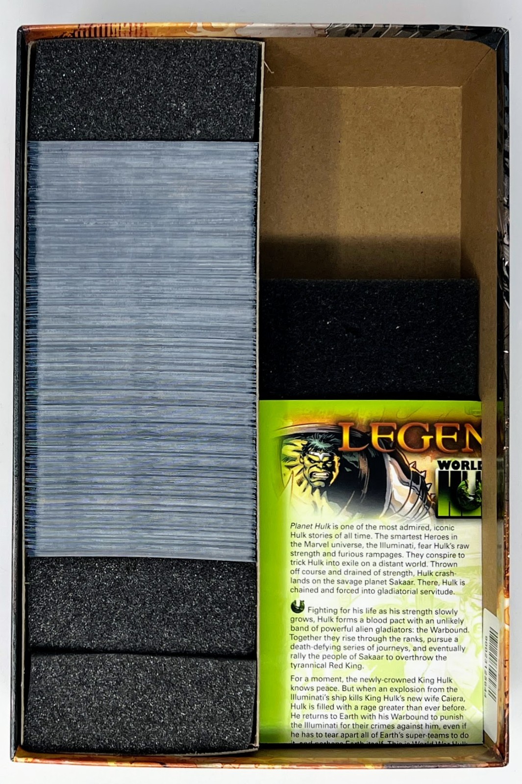 Upper Deck Legendary: World War Hulk Deck Building Game COMPLETE SLEEVED USED