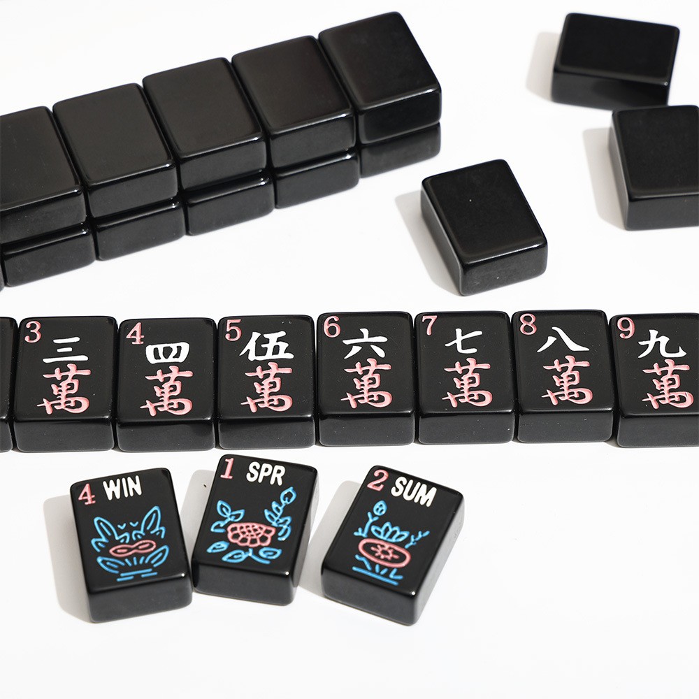 Pure black American Mahjong, 160 sheets