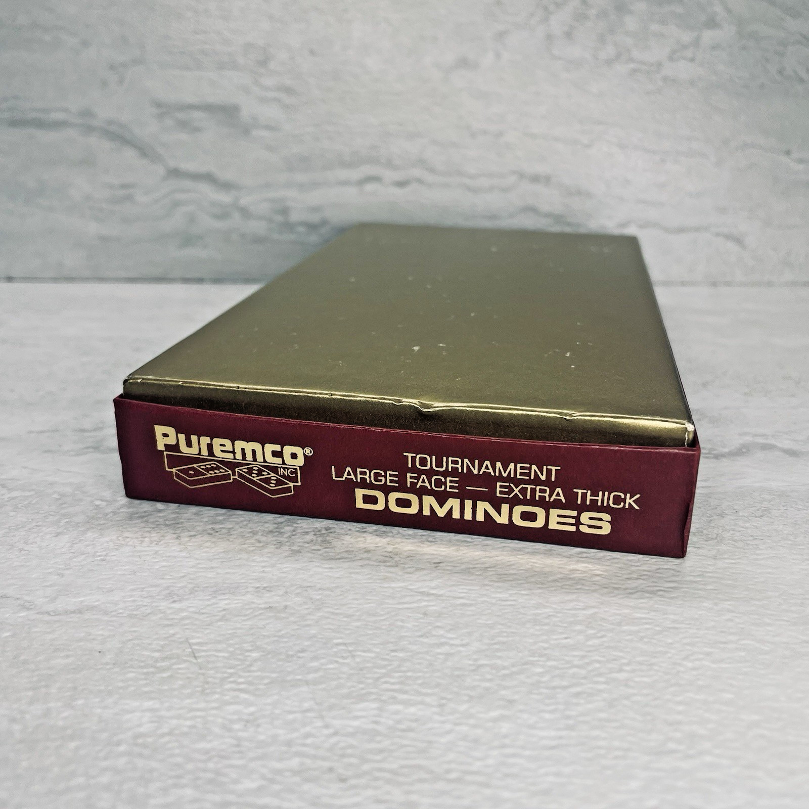 Puremco Marblelike Dominoes Red Tournament Large Face Extra Thick