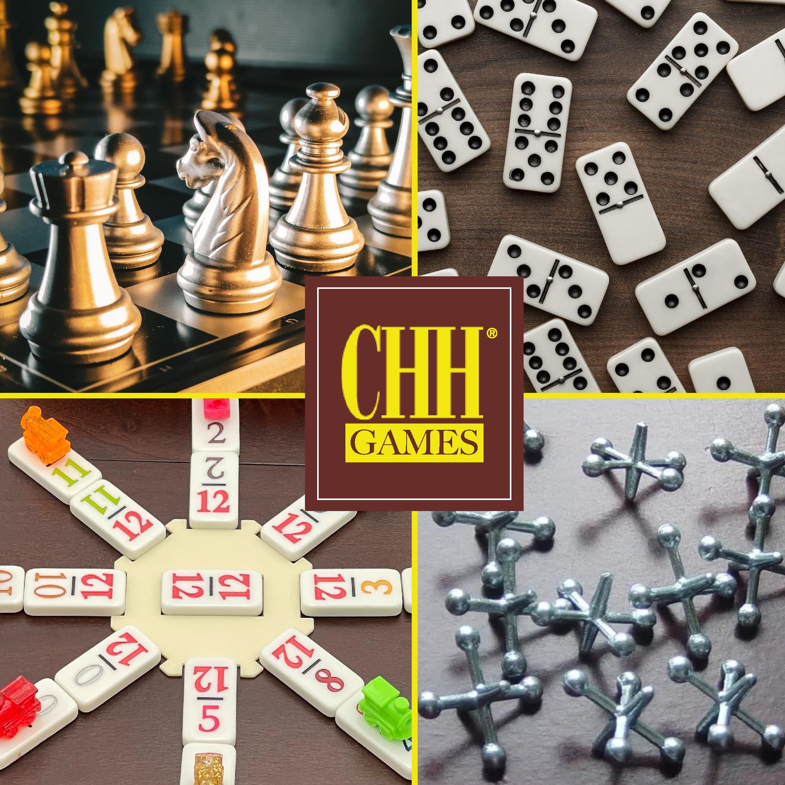 CHH Double 12 Mexican Train Number Dominoes – standart, Original Version