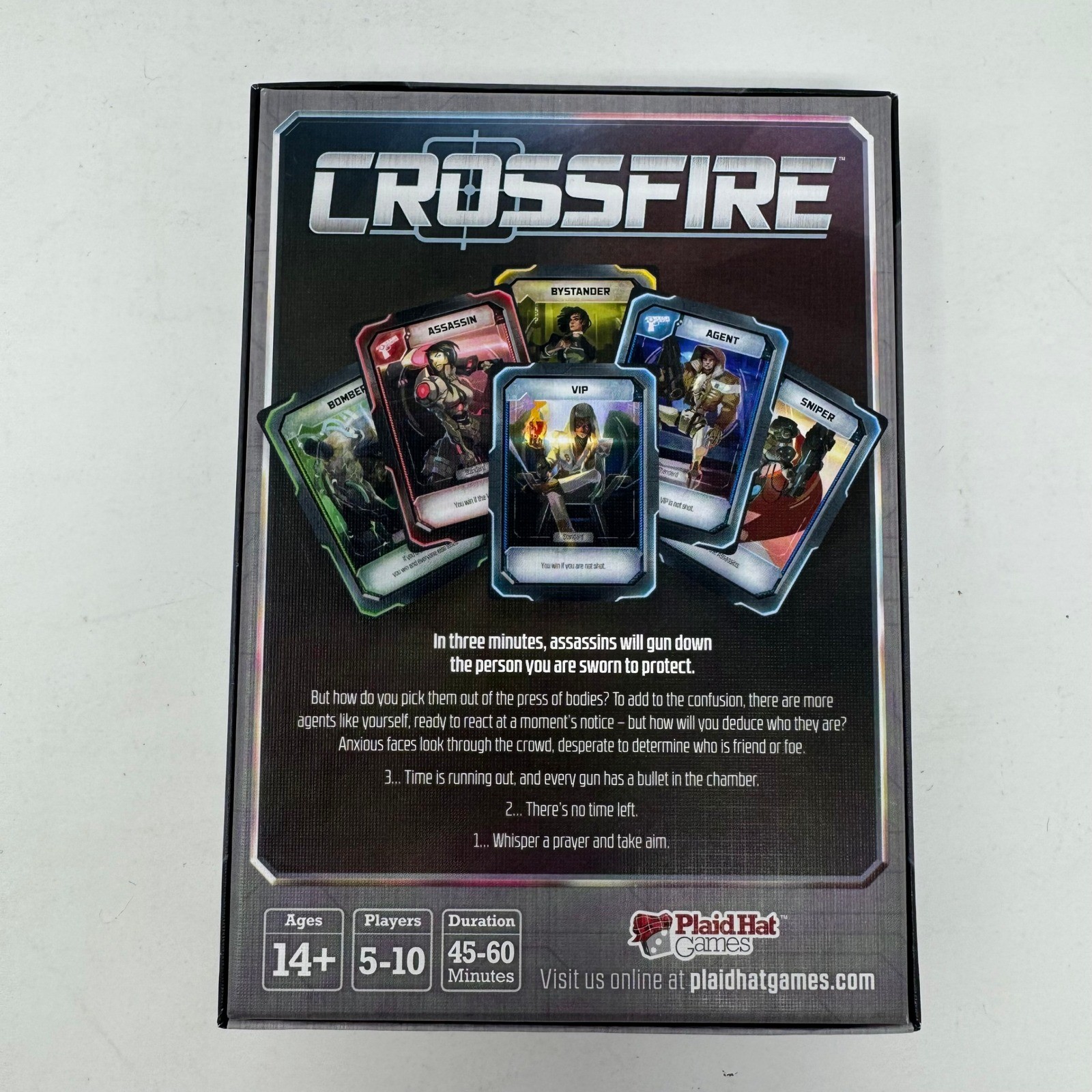 Crossfire Plaid Hat Games Specter Ops Board Game Emerson Matsuuchi Jen Zee 5-10