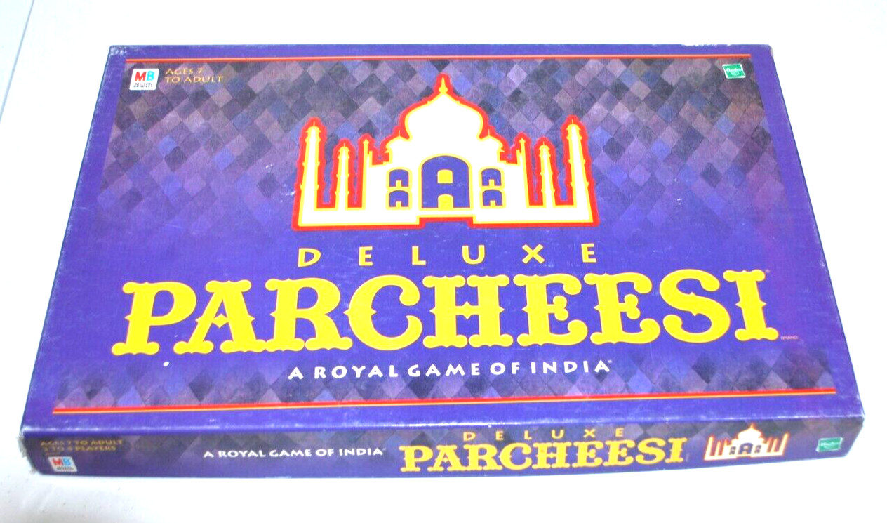 Deluxe Edition PARCHEESI Vintage 1999 #04017 A Royal Game of India Complete