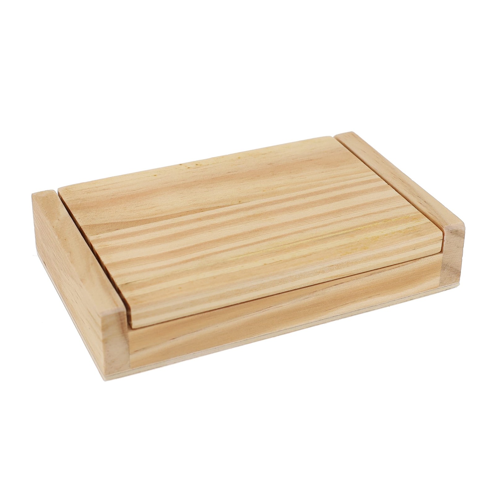 WE Games Mini Shut The Box Game Wooden – 5.5 inches, 9 Number Flip Tiles, Travel