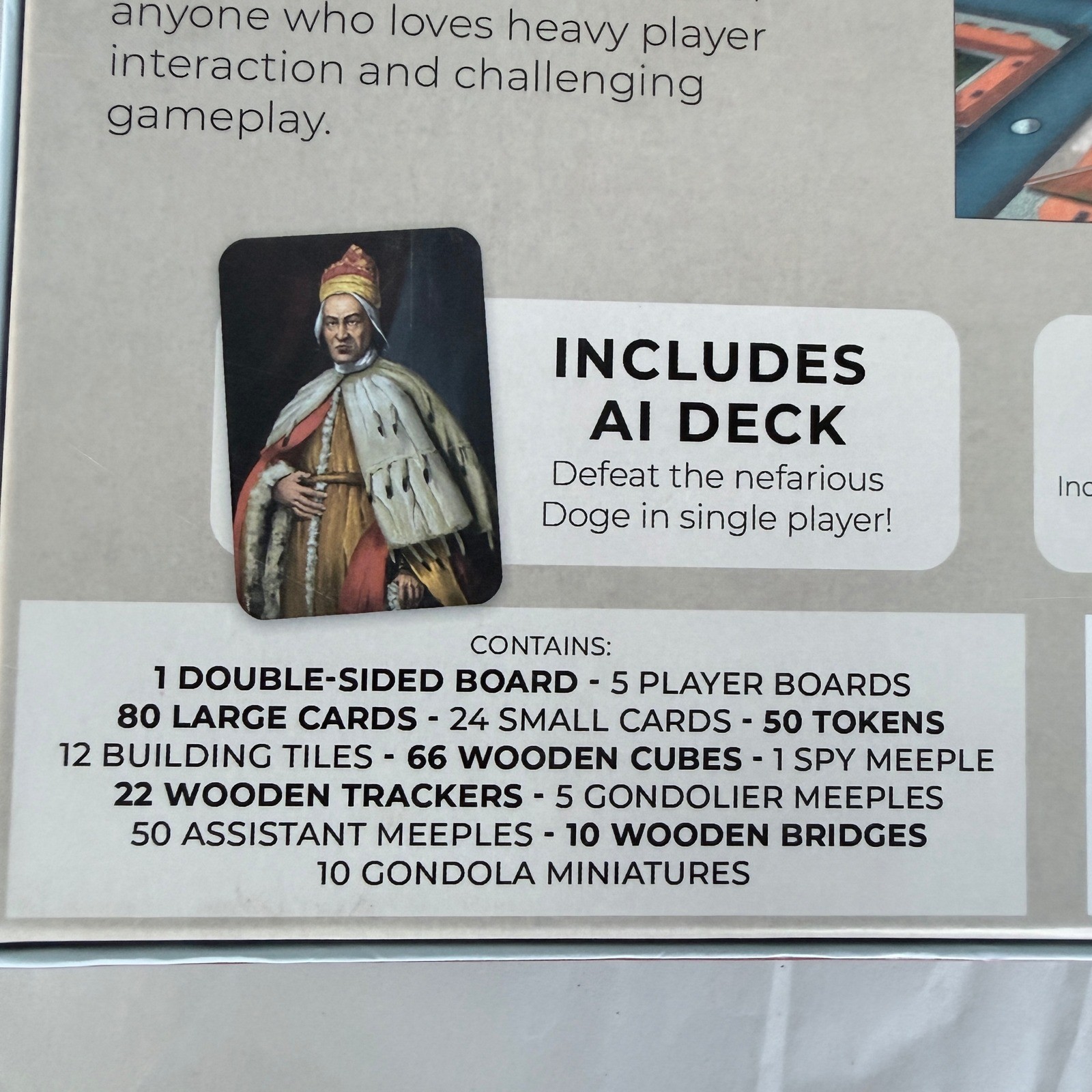 Venice Board Game by Brain Crack Games Strategy Euro Game 1-5 Players Complete