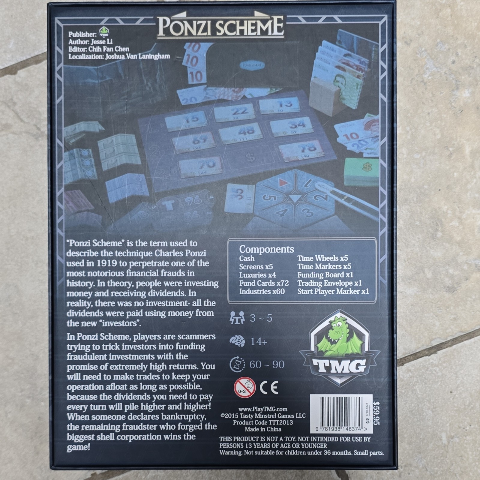 TMG Ponzi Scheme Finance Board Game