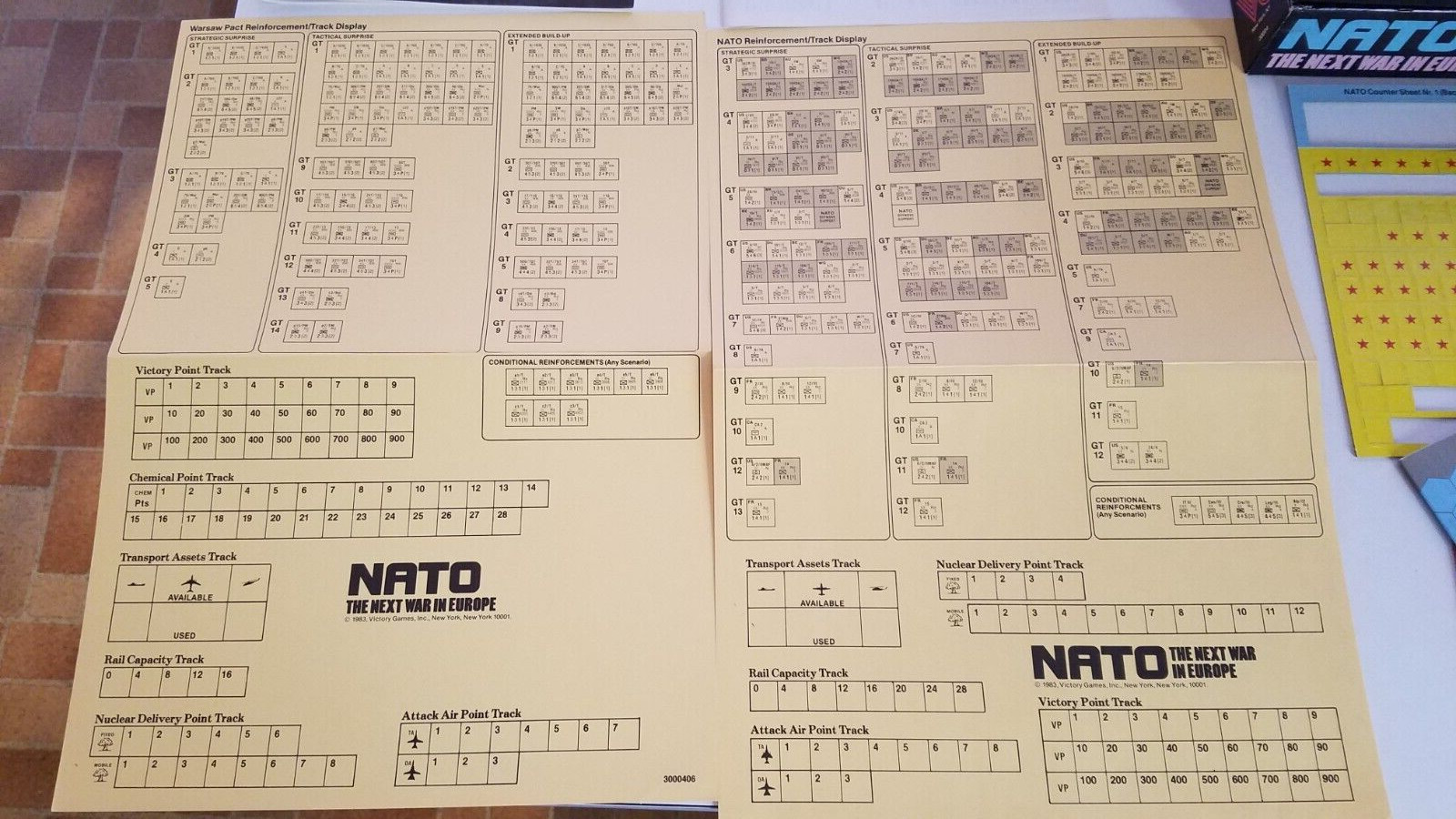 NATO -THE NEXT WAR IN EUROPE BY VICTORY GAMES *PUNCHED *