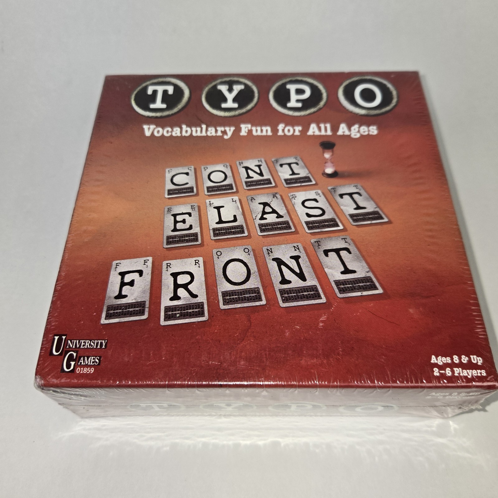 Typo Vocabulary Fun for All Ages Create Words With Letter Cards 2-6 Players NEW