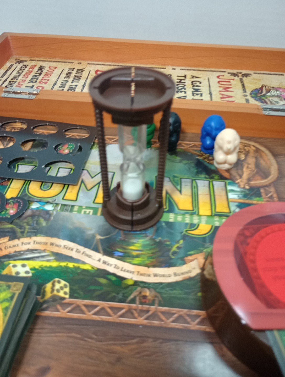 Jumanji the Game Real Wooden Box Edition of the Classic Adventure 2021 Version
