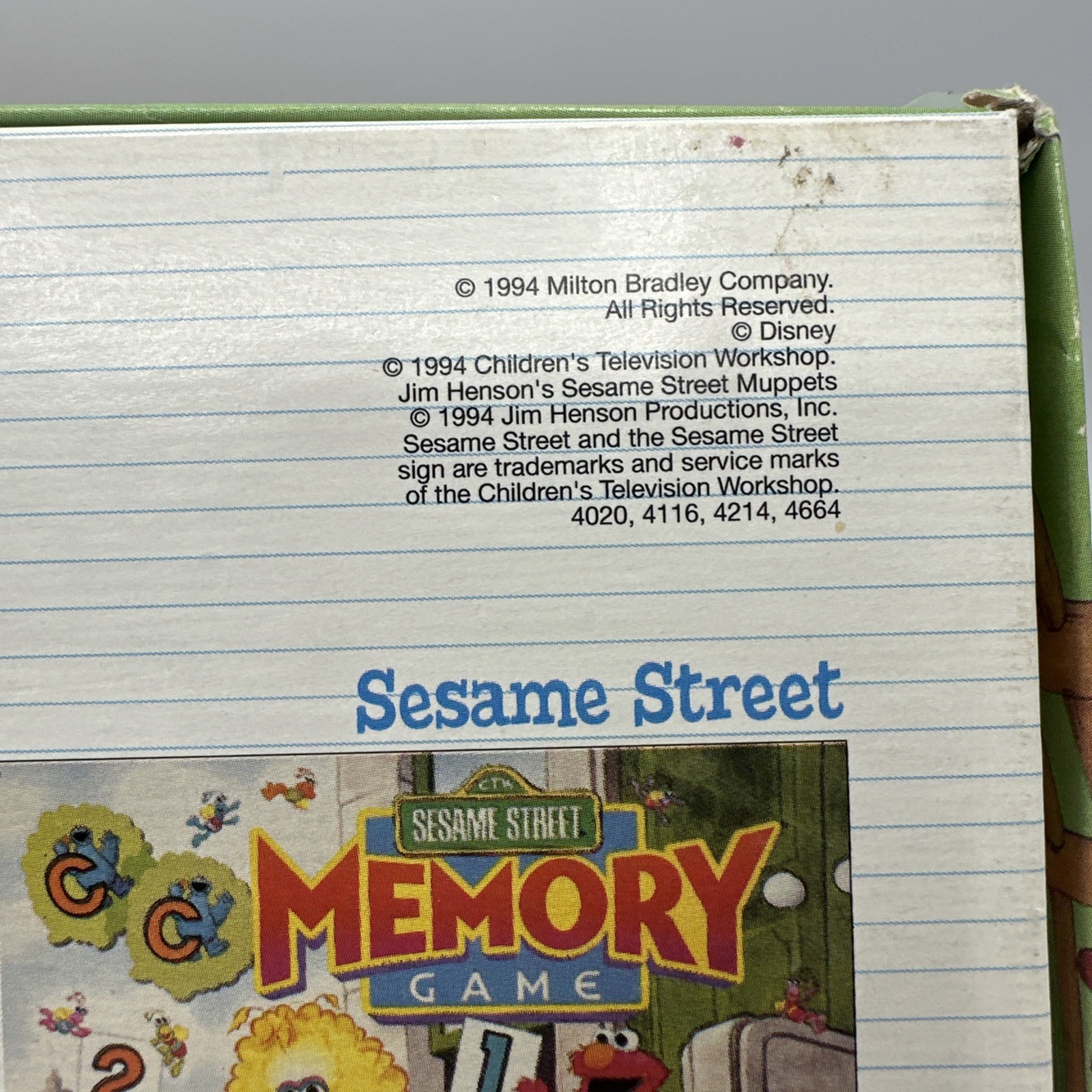 Milton Bradley Original Memory Game Vintage Kids Game 1994 No Trey