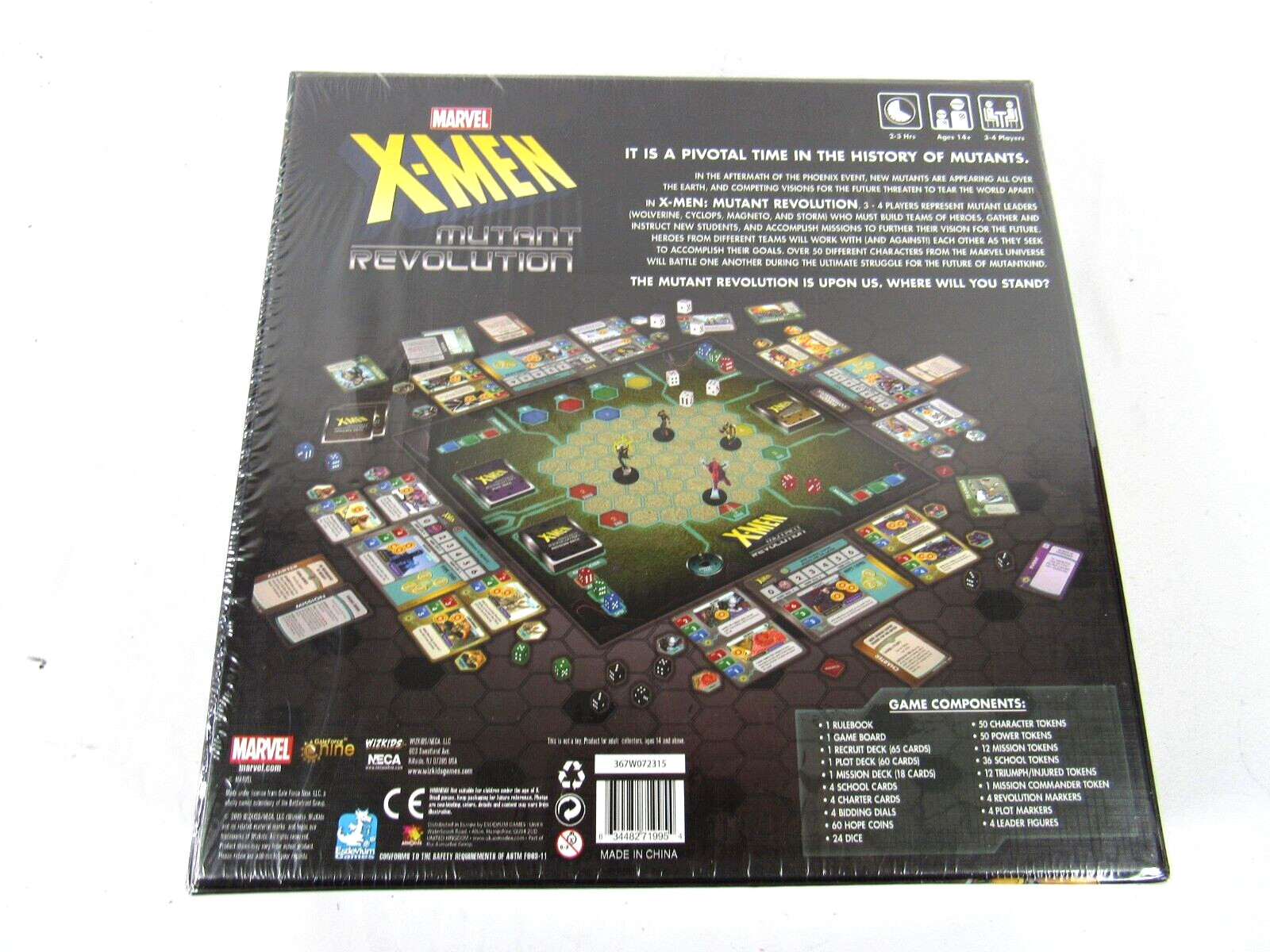 X-Men Mutant Revolution Board Game Wizkids Neca Marvel New Sealed Strategy