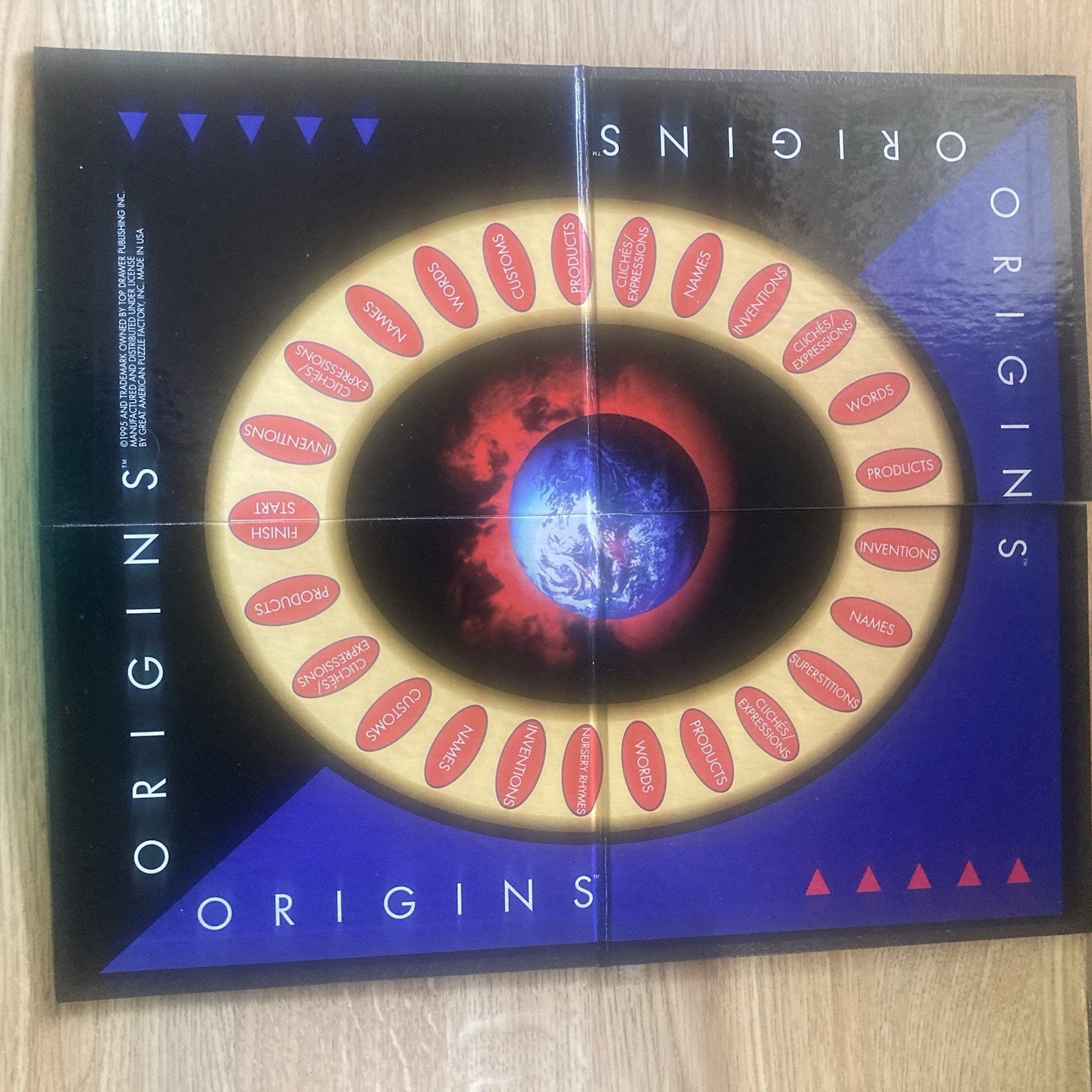 Origins Board Game Unlock The Secrets Of Our Past Group Game 1995 Complete