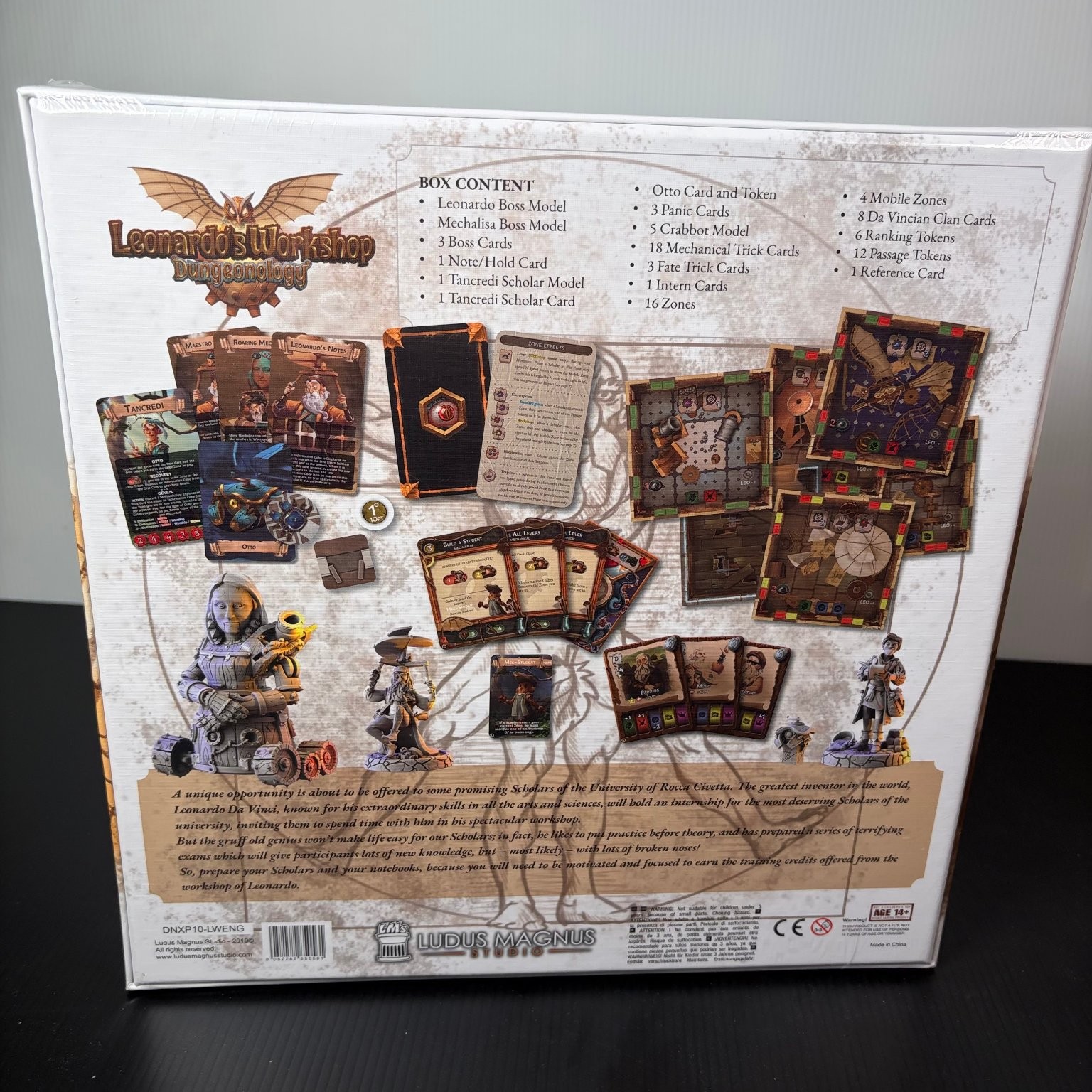 Dungeonology Leonardo’s Workshop Kickstarter Exclusive Ludus Magnus Expansion