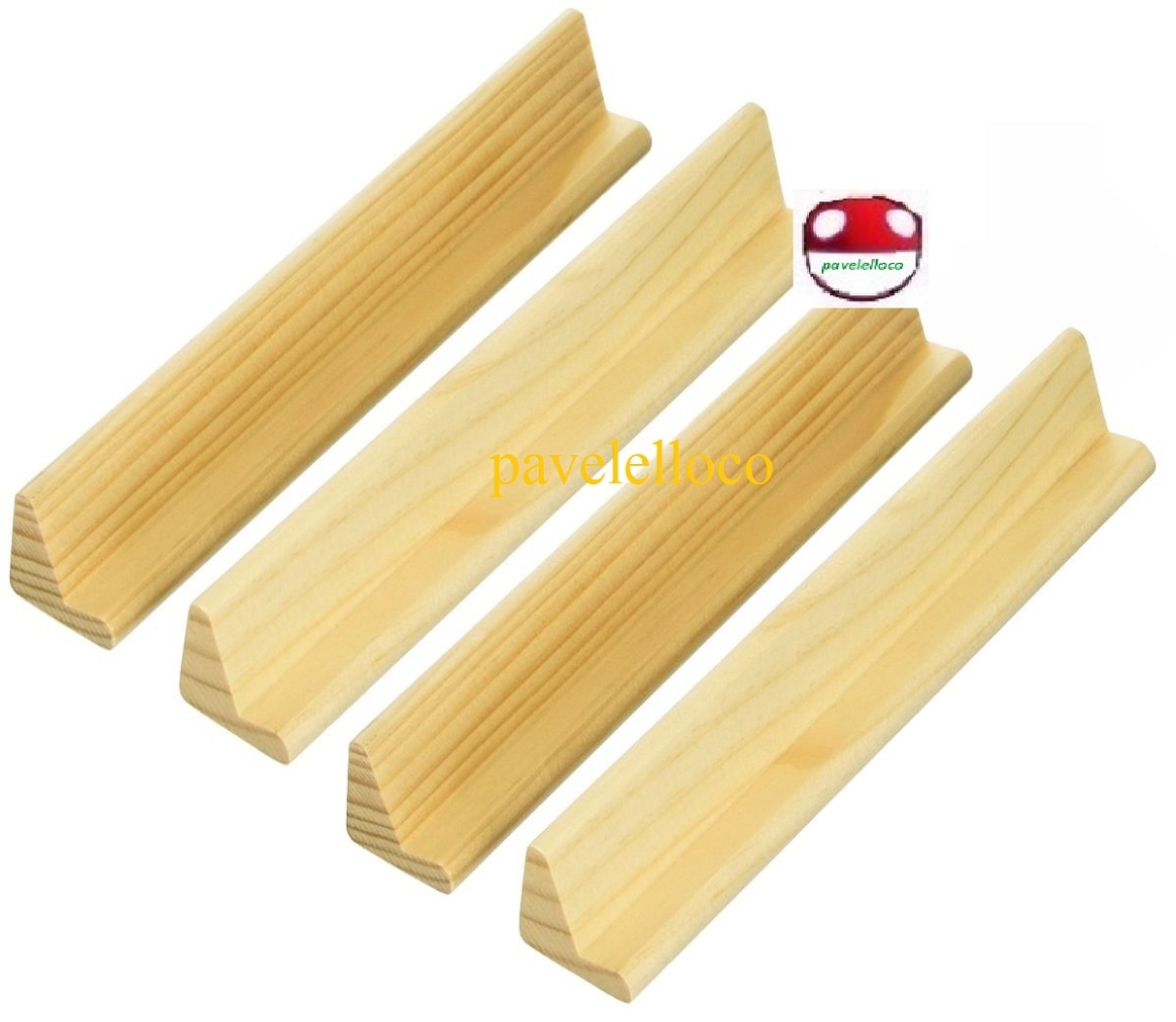 Wood Domino Trays New Set of 4 tablitas de domino doble nine fix ten tiles each