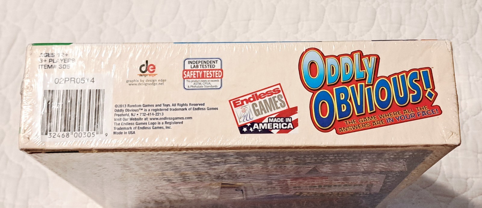 Oddly Obvious Game Endless Games The Answers Are All In Your Face New Sealed