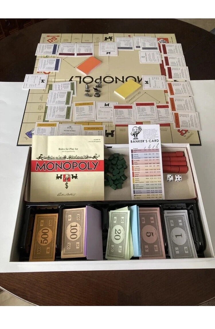 Monopoly Retro Series 1935 Edition Game Parker Brothers & Hasbro Kids B7743 8+