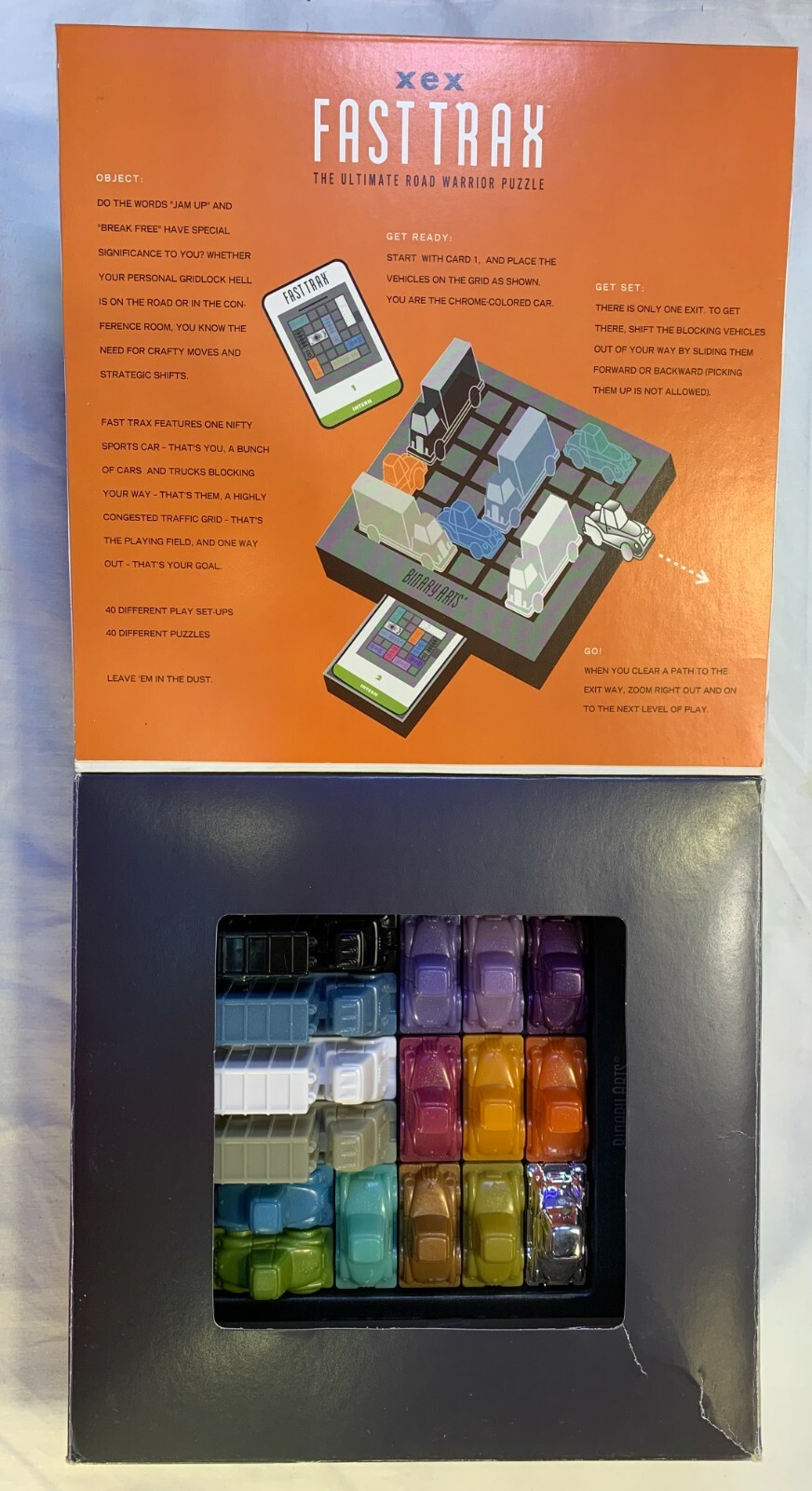 XEX Fast Trax Brainteaser Road Warrior Puzzle – Binary Arts 1999 – Complete