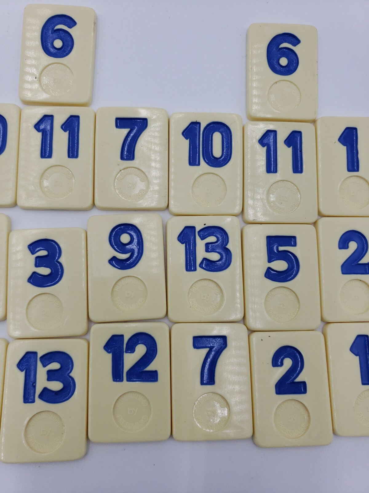 Vintage 1990 Rummikub Replacement Tiles Blue tiles Crafts Crafting