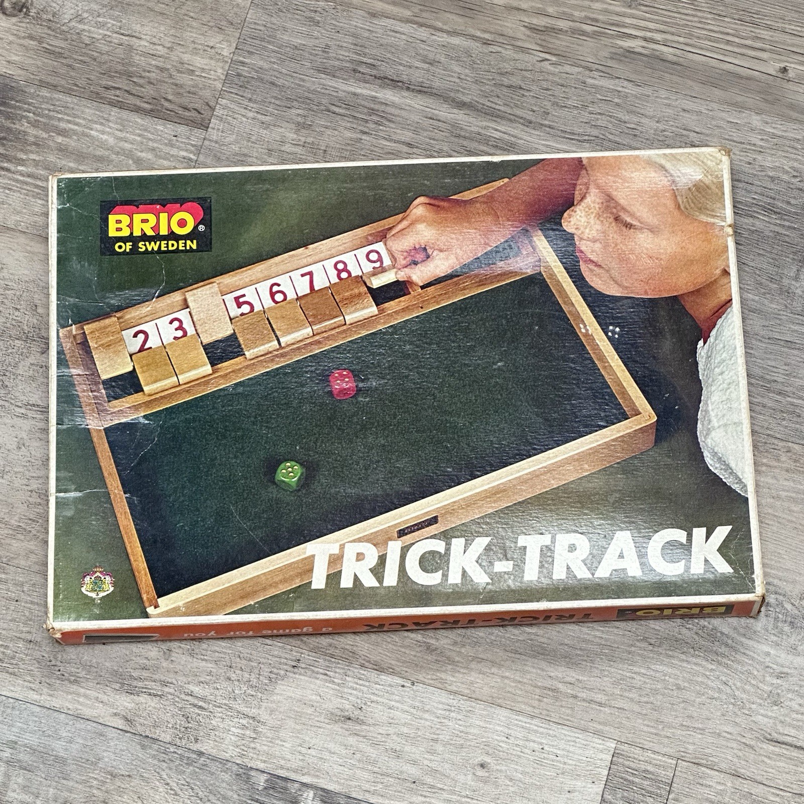 Brio of Sweden Trick Track Dice Wood Board Game Vintage 1970 31802