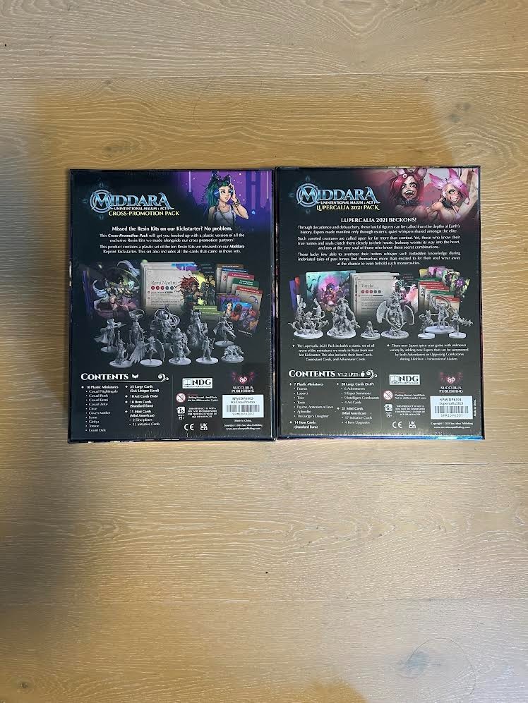 Middara: Unintentional Malum – Lupercalia 2021 pack + cross promotional pack NEW