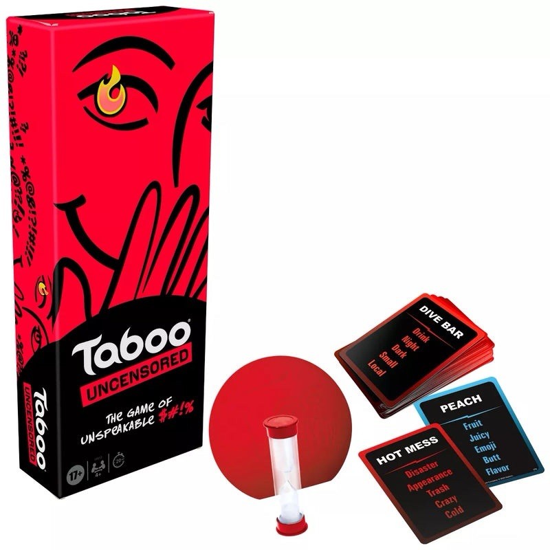 Hasbro Gaming Taboo Uncensored Board Game for Adults Ages 17+ Party Game