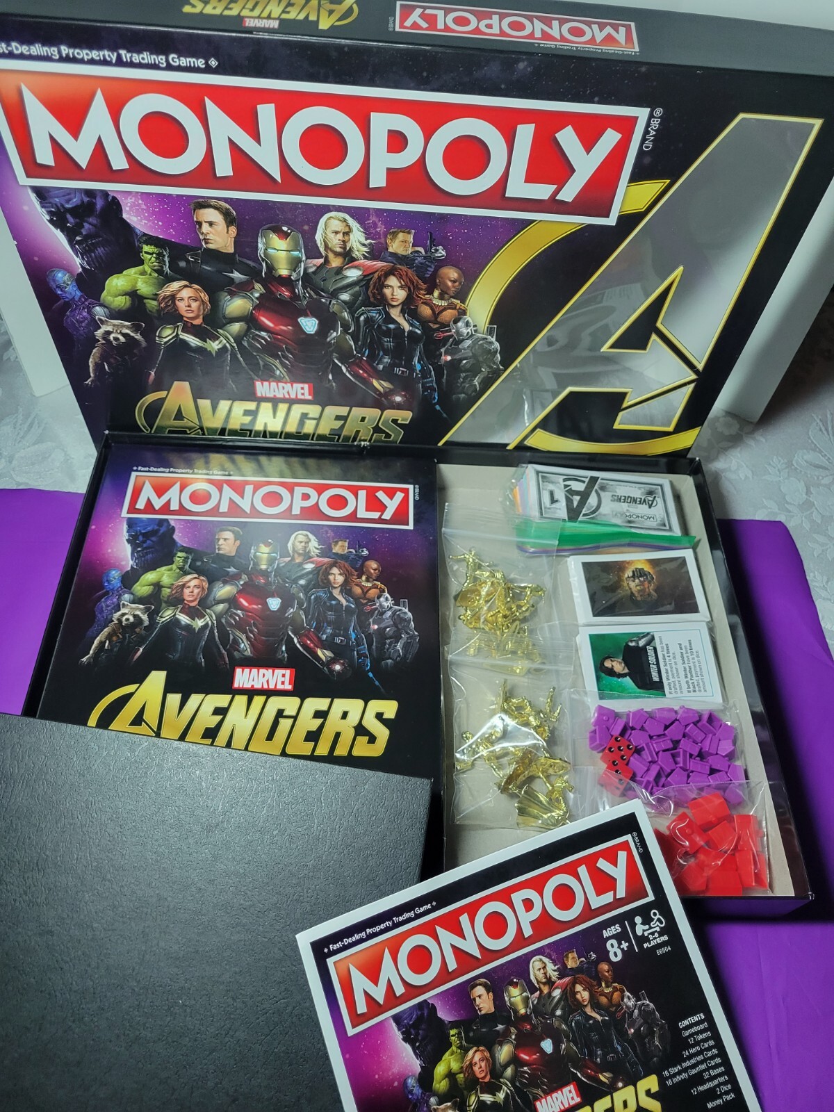 Monopoly MARVEL Avengers Special Edition Collection Golden Tokens