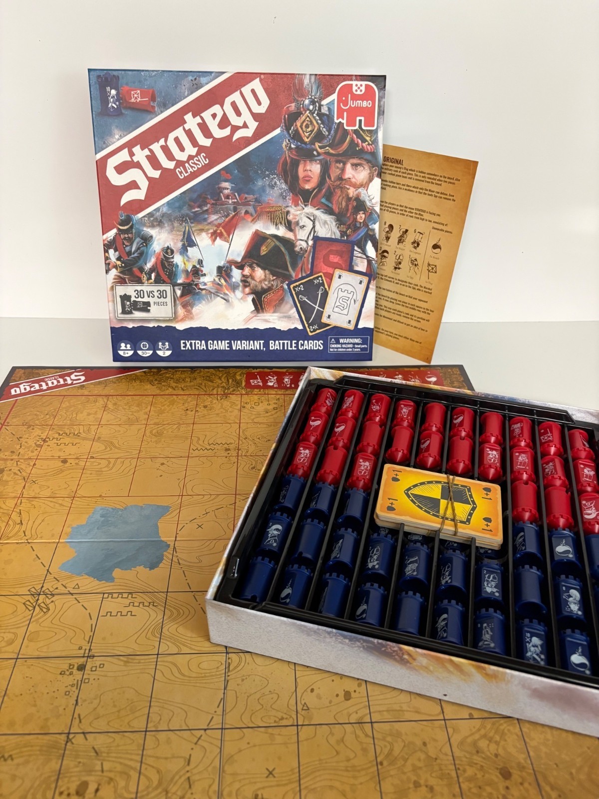 Stratego Classic War Strategy Board Game Extra Game Variant Battle Cards