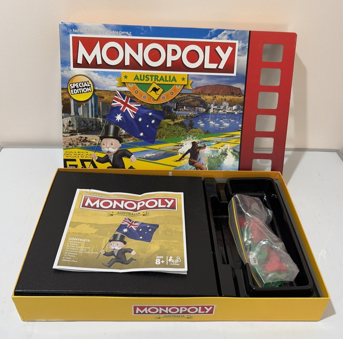 MONOPOLY AUSTRALIA Special Limited Edition Board Game – Hasbro Boxed