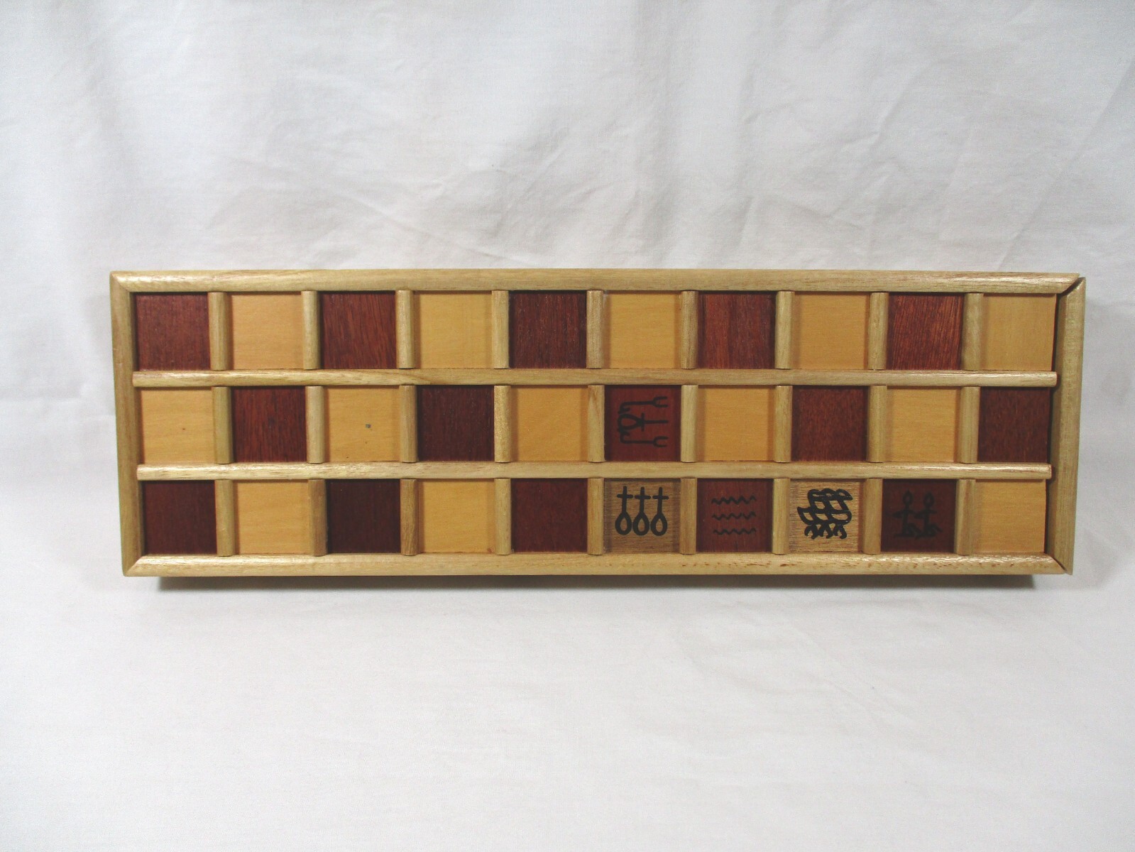 Senet Game Favorite Ancient Egyptian Board Game Wooden replacemt GAME BOARD ONLY