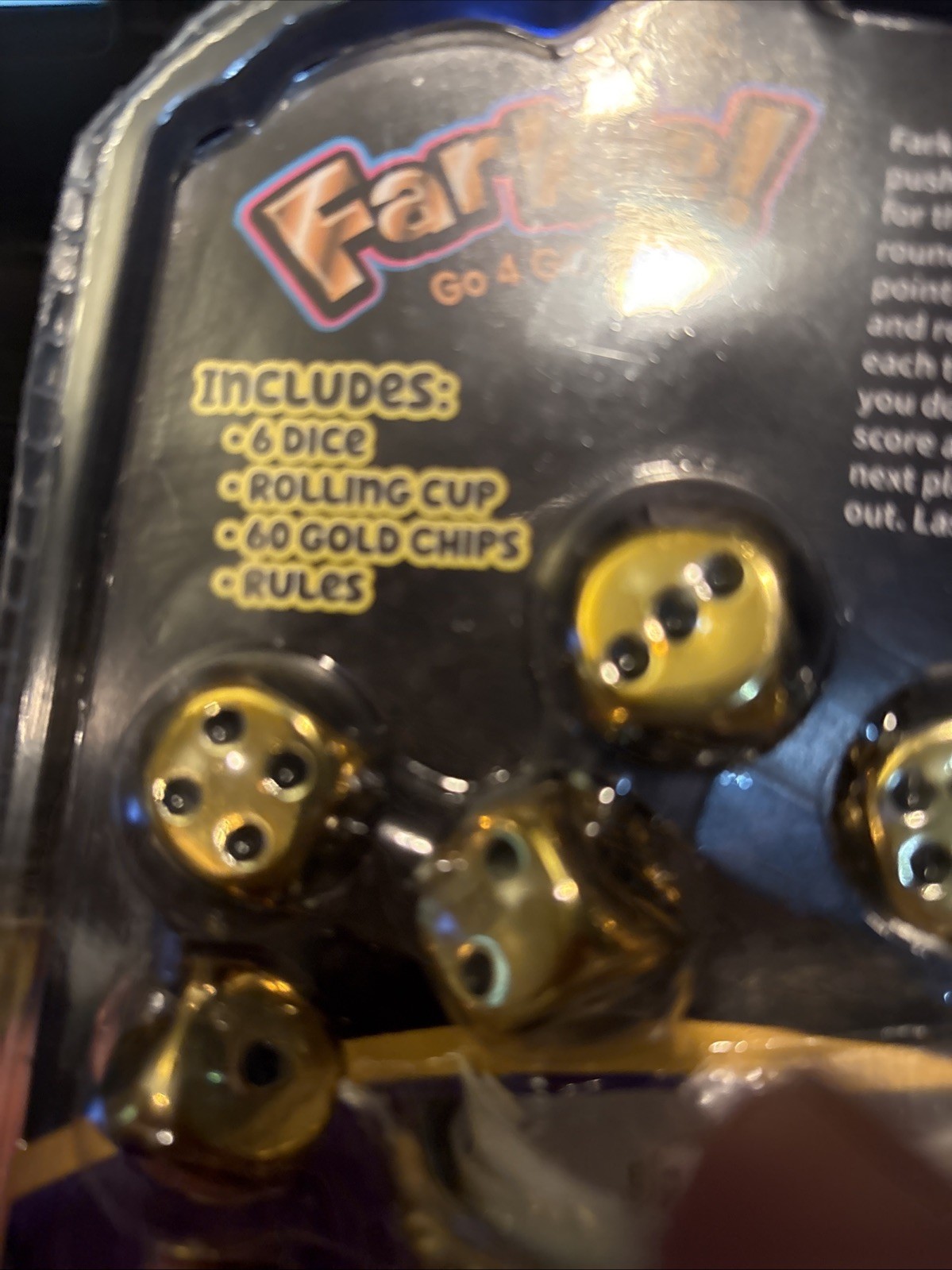 Continuum Games Farkle Go 4 Gold Dice Game, Fun Family & Party Dice Game New