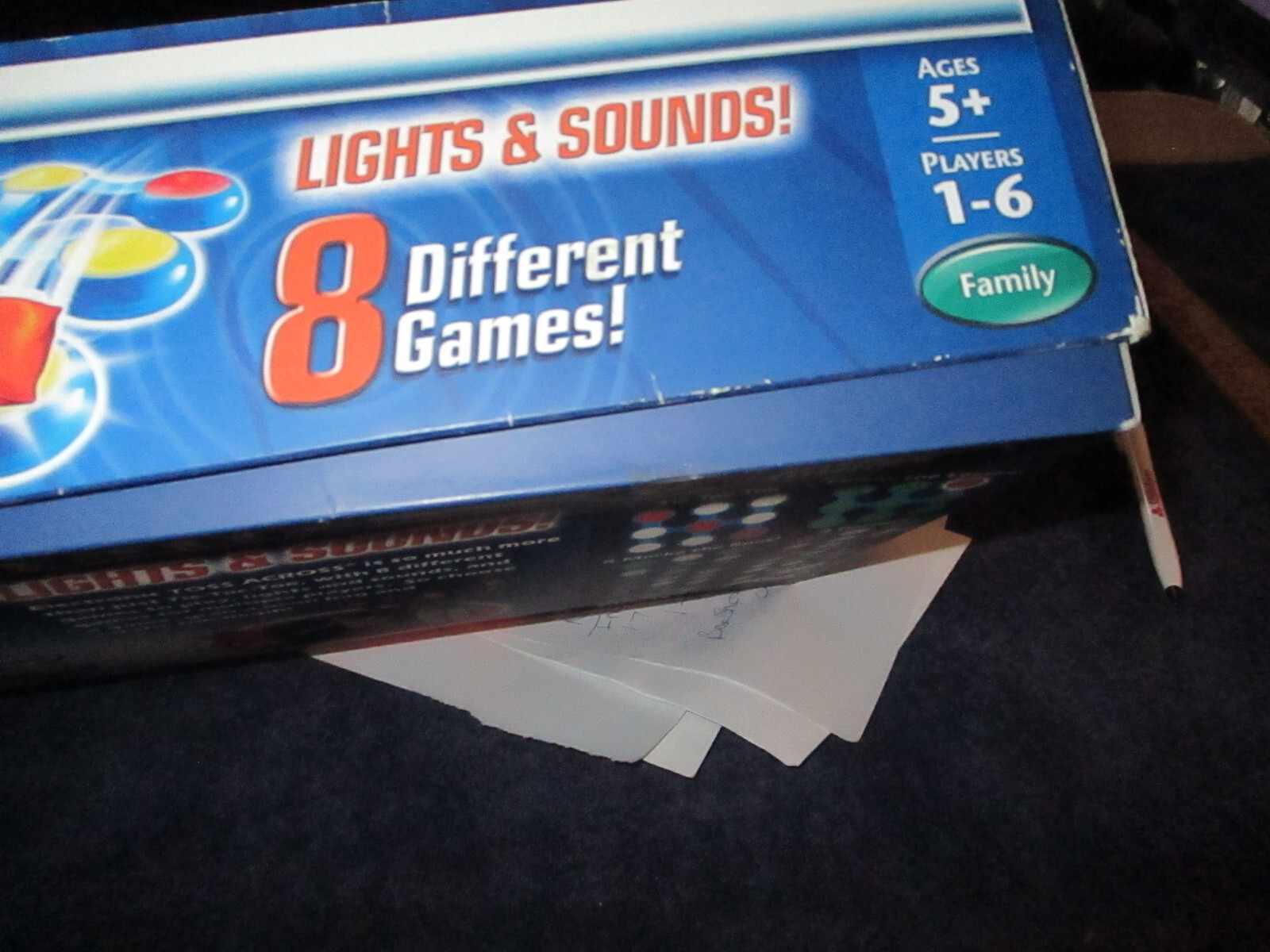 Mattel Electronic Toss Across with Lights & Sounds Family Game 2008 in Orig Box
