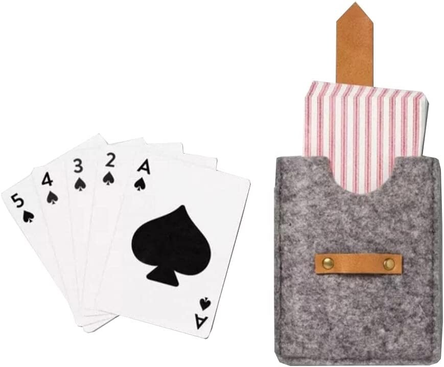 Hearth Hand Magnolia Game Set 2PK Playing Cards Felt Case +950pc Puzzle Bookshop