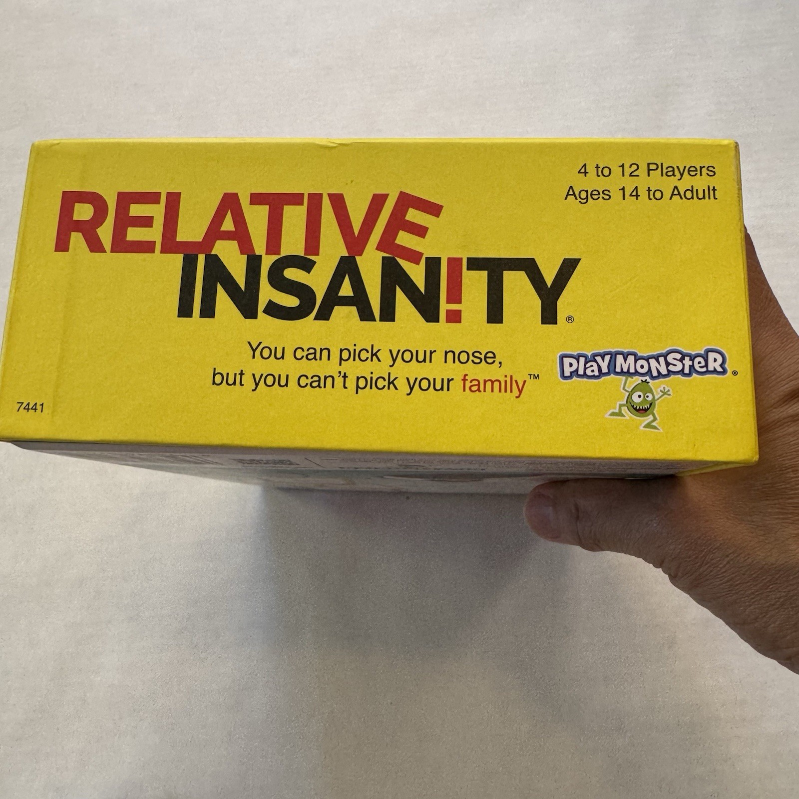 Relative Insanity Party Game About Crazy Relatives For 4 to 12 players, Preowned