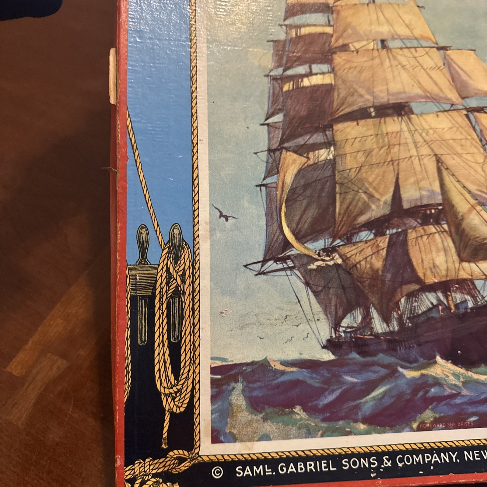 Saml Gabriel Sons & Co Clipper Race Game Rare Vintage