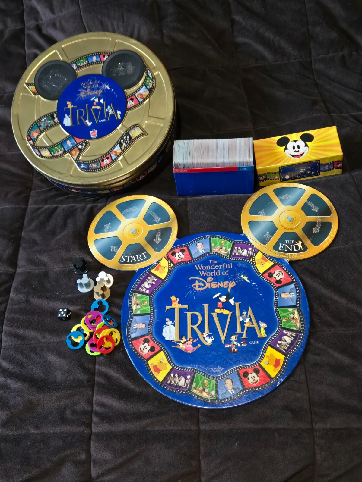 The Wonderful World of Disney Trivia Game In Collectible Tin 100% COMPLETE