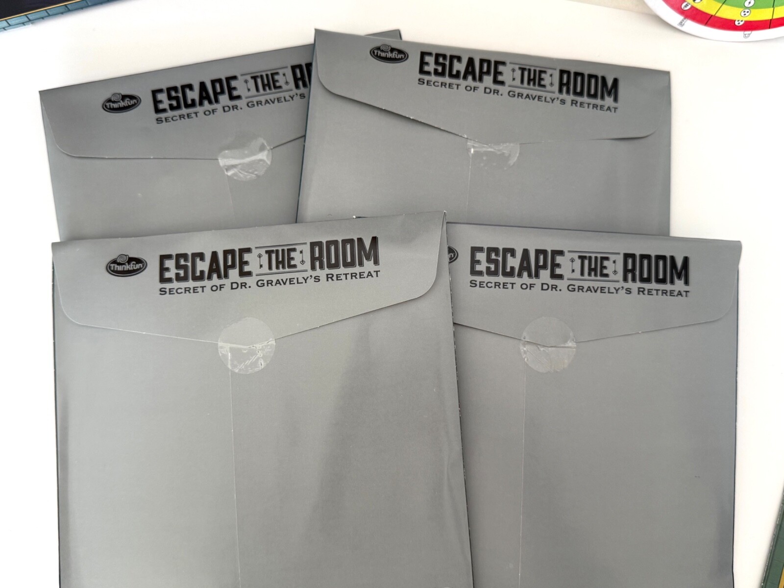 Think Fun, Escape the Room, Secret of Dr. Gravely’s Retreat, open box