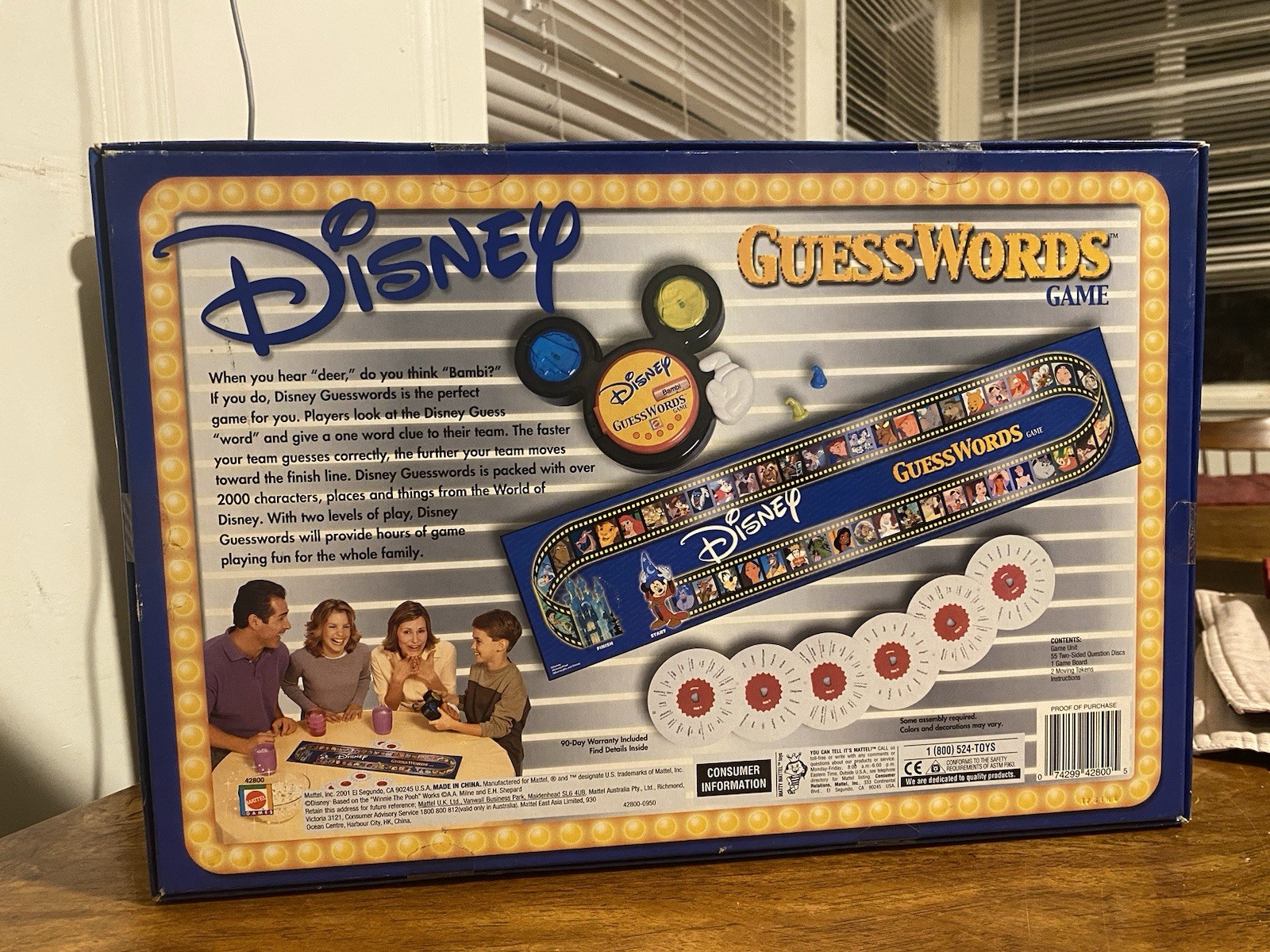 VTG Disney GuessWords Electronic Board Game Mattel 2001 Mickey BRAND NEW SEALED