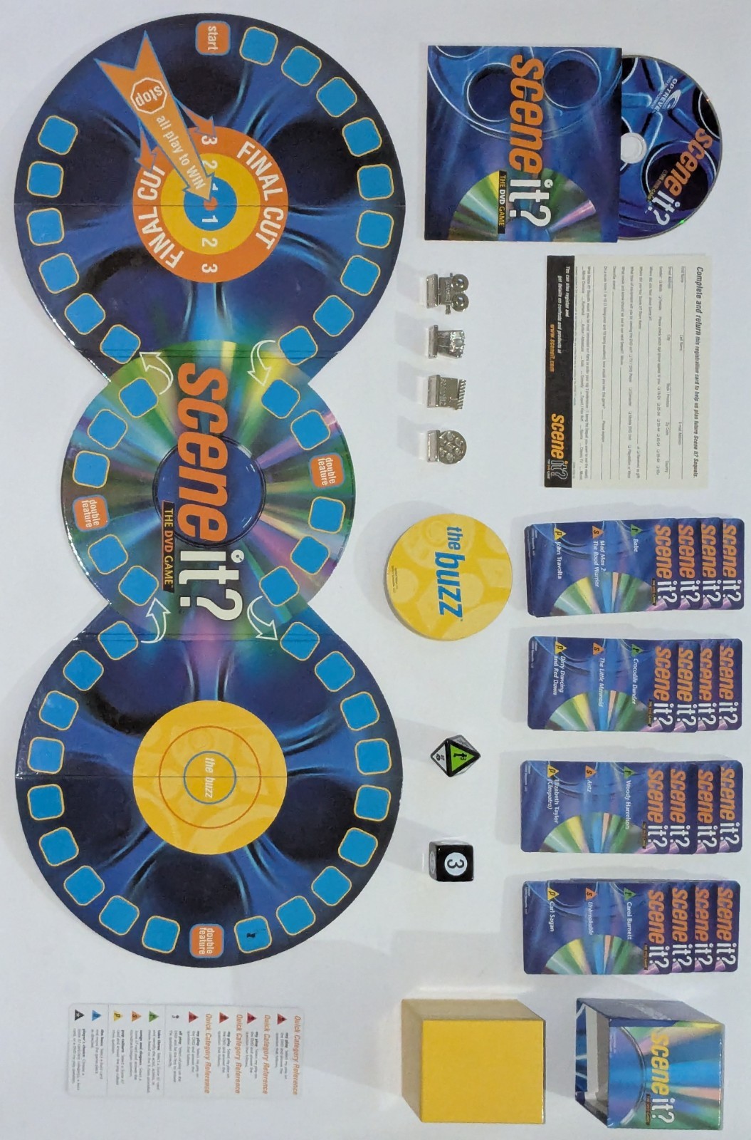 Scene It? The DVD Game – Complete Working Game (No Rule Sheet) – FREE SHIPPING