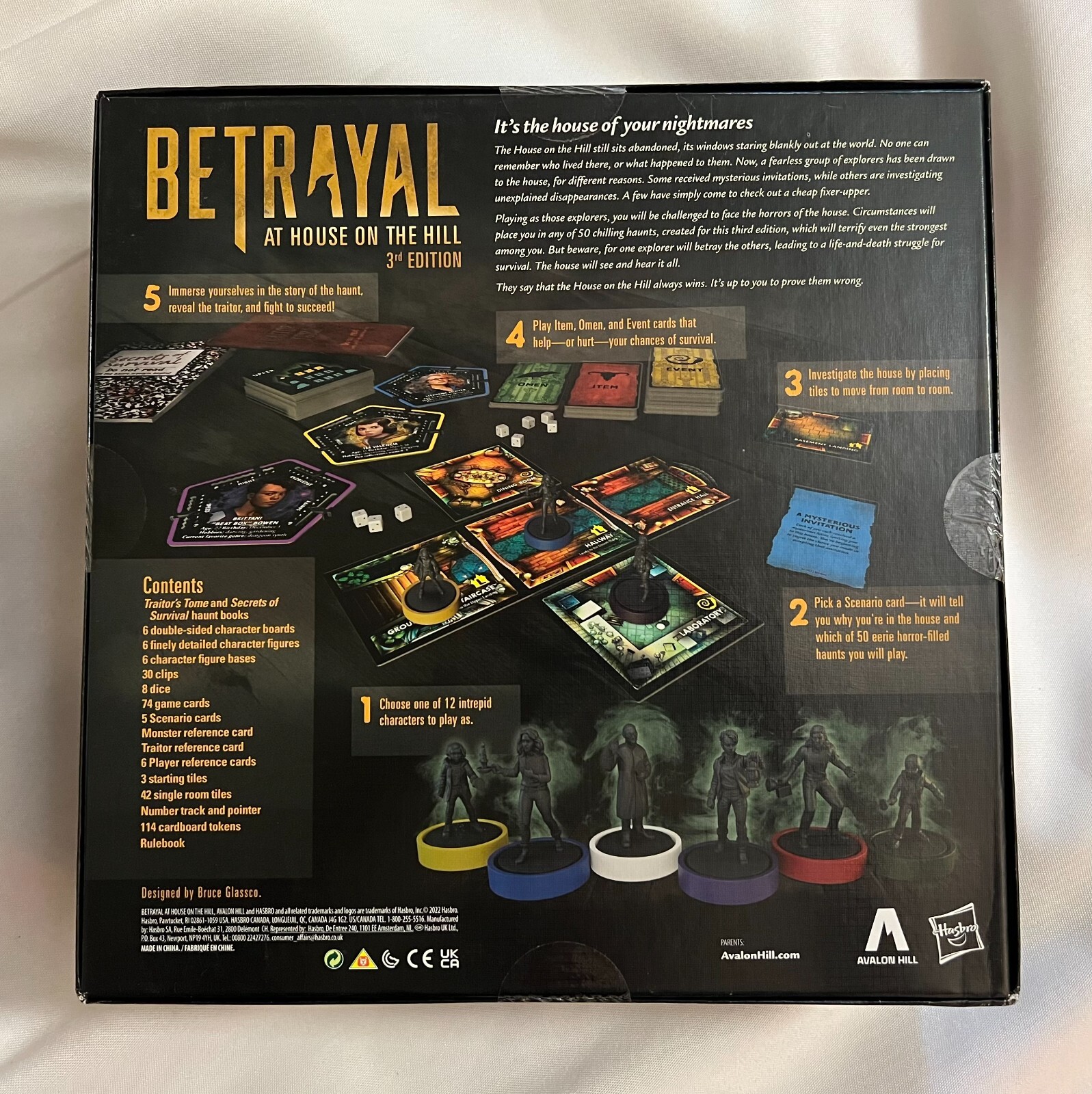 3rd Edition Betrayal at the House on the Hill Board Game Avalon Hill